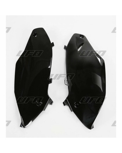 Plaque Course Moto UFO Plaques latérales UFO noir Kawasaki KX250F/450F