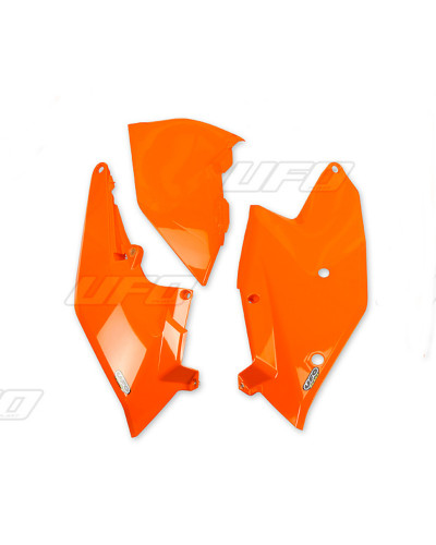 Plaque Course Moto UFO Plaques latérales UFO orange fluo KTM SX/SX-F