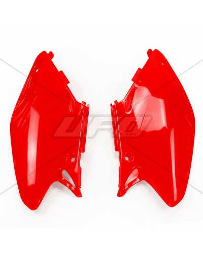 Plaque Course Moto UFO Plaques latérales UFO rouge Honda CR125R/250R