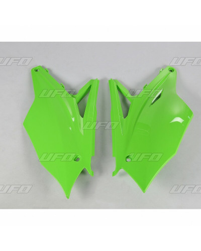 Plaque Course Moto UFO Plaques latérales UFO vert Kawasaki KX450F