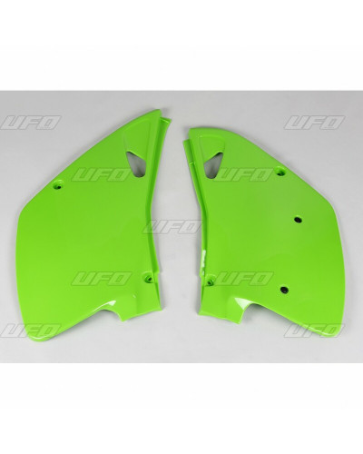 Plaque Course Moto UFO Plaques latérales UFO vert KX Kawasaki KLX450R