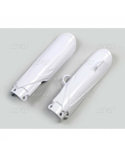 Protège Fourche Moto UFO Protection de fourche UFO blanc Yamaha YZ85