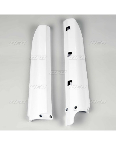 Protège Fourche Moto UFO Protections de fourche UFO blanc Yamaha YZ85/85LW