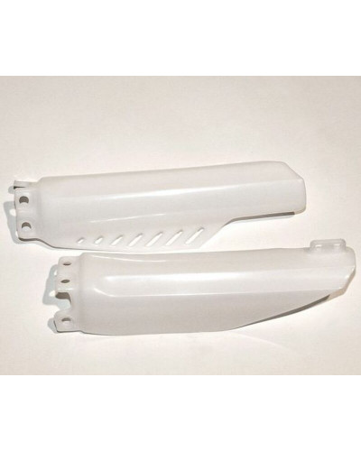 Protège Fourche Moto UFO Protections de fourche UFO blanche Honda CRF150R