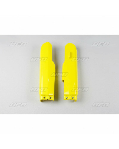 Protège Fourche Moto UFO Protections de fourche UFO jaune Suzuki RM85/85L