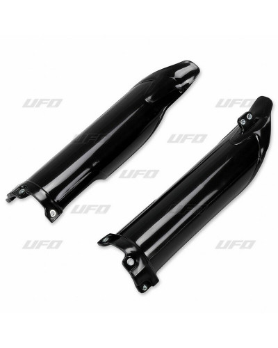 Protège Fourche Moto UFO Protections de fourche UFO noir Kawasaki KX450F
