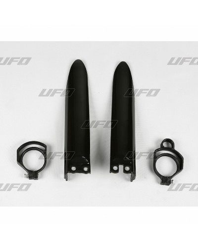 UFO                  Protections de fourche UFO noir Kawasaki KX85 