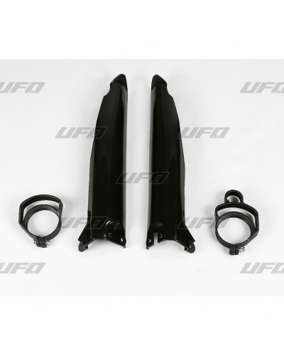 Protège Fourche Moto UFO Protections de fourche UFO noir Kawasaki KX