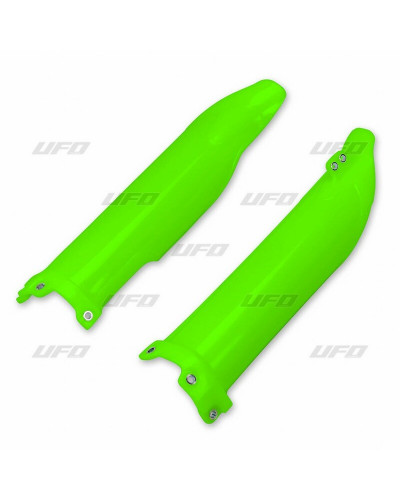 Protège Fourche Moto UFO Protections de fourche UFO vert fluo Kawasaki KX450F