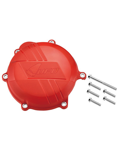 Protection Carter Moto UFO Protège carter embrayage UFO rouge Honda CRF250R