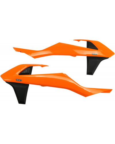 Carters divers UFO RADIATOR CVR KTM 16-18 OR/BK Carters divers UFO RADIATOR CVR KTM 16-18 OR/BK