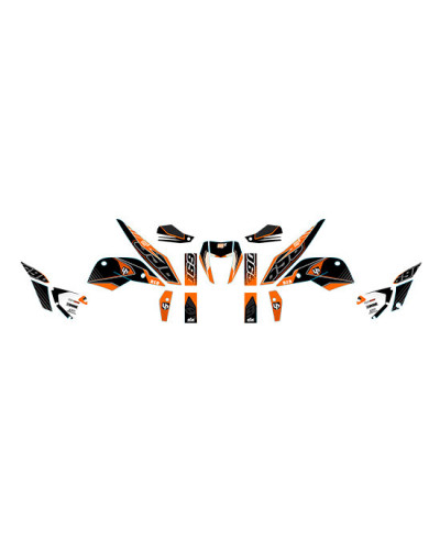 KIT STICKERS UP DESIGN Kit Deco UP MAXIMIZE KTM DUKE 690 12->16 noir-oran KIT STICKERS UP DESIGN Kit Deco UP MAXIMIZE KTM DUKE 690 12->16 noir-oran