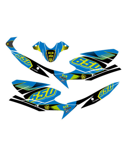 KIT STICKERS UP DESIGN Kit Deco UP MAXIMIZE SUZUKI SV650 08->16 bleu-jaun KIT STICKERS UP DESIGN Kit Deco UP MAXIMIZE SUZUKI SV650 08->16 bleu-jaun