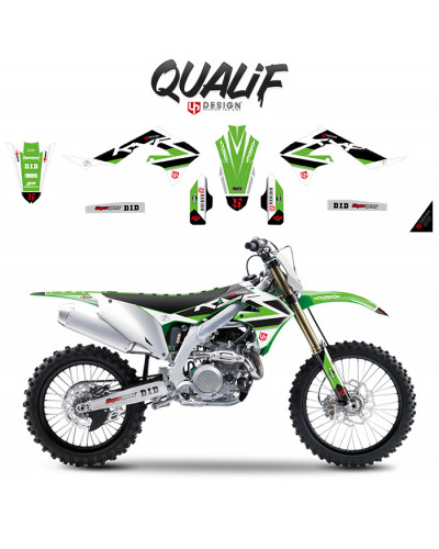 KIT STICKERS UP DESIGN Kit Deco UP Qualif KAWASAKI KXF 450 2012-2015 KIT STICKERS UP DESIGN Kit Deco UP Qualif KAWASAKI KXF 450 2012-2015
