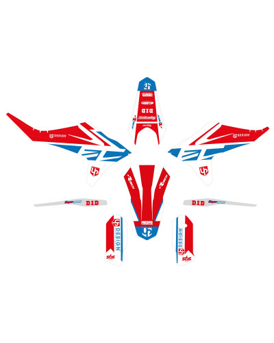 KIT STICKERS UP DESIGN Kit Déco UP ROUND GASGAS EC (2021-2022) Rouge