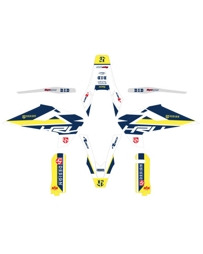 KIT STICKERS UP DESIGN Kit Déco UP ROUND HUSQVARNA FE (2017-2019) Blanc KIT STICKERS UP DESIGN Kit Déco UP ROUND HUSQVARNA FE (2017-2019) Blanc