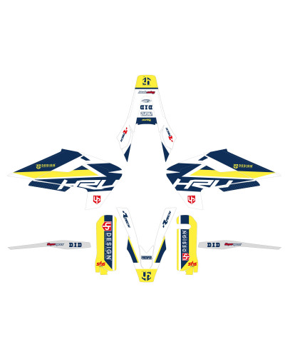 KIT STICKERS UP DESIGN Kit Déco UP ROUND HUSQVARNA TC (2014) Blanc KIT STICKERS UP DESIGN Kit Déco UP ROUND HUSQVARNA TC (2014) Blanc