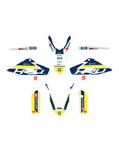 KIT STICKERS UP DESIGN Kit Déco UP ROUND HUSQVARNA TC 85 (2014) Blanc KIT STICKERS UP DESIGN Kit Déco UP ROUND HUSQVARNA TC 85 (2014) Blanc