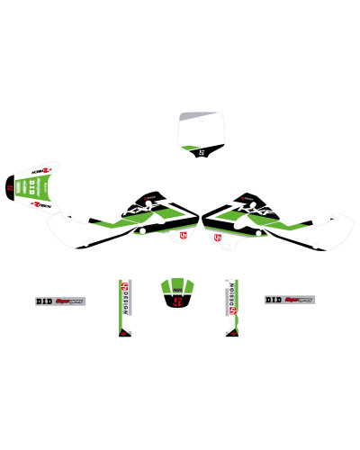 KIT STICKERS UP DESIGN Kit Déco UP ROUND KAWASAKI KX 65 (2000-2022) Vert KIT STICKERS UP DESIGN Kit Déco UP ROUND KAWASAKI KX 65 (2000-2022) Vert