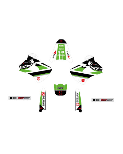 KIT STICKERS UP DESIGN Kit Déco UP ROUND KAWASAKI KX 85 (2014-2021) Vert KIT STICKERS UP DESIGN Kit Déco UP ROUND KAWASAKI KX 85 (2014-2021) Vert