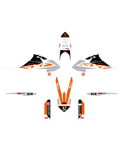KIT STICKERS UP DESIGN Kit Déco UP ROUND KTM EXC / EXC-F (2020-2022) Orange KIT STICKERS UP DESIGN Kit Déco UP ROUND KTM EXC / EXC-F (2020-2022) Orange