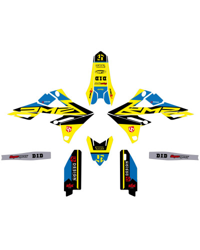 KIT STICKERS UP DESIGN Kit Déco UP ROUND SUZUKI RMZ 450 (2018-2022) Jaune KIT STICKERS UP DESIGN Kit Déco UP ROUND SUZUKI RMZ 450 (2018-2022) Jaune