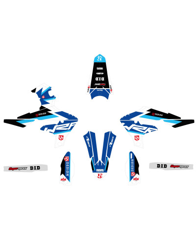 KIT STICKERS UP DESIGN Kit Déco UP ROUND YAMAHA WR 250 F (2020-2022) Bleu KIT STICKERS UP DESIGN Kit Déco UP ROUND YAMAHA WR 250 F (2020-2022) Bleu