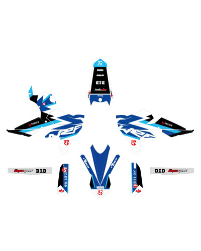 KIT STICKERS UP DESIGN Kit Déco UP ROUND YAMAHA WR 450 F (2016-2018) Bleu KIT STICKERS UP DESIGN Kit Déco UP ROUND YAMAHA WR 450 F (2016-2018) Bleu