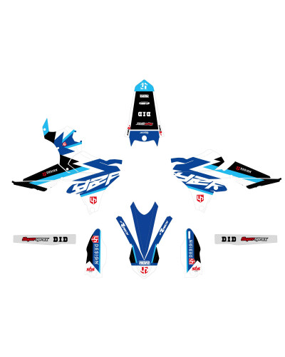 KIT STICKERS UP DESIGN Kit Déco UP ROUND YAMAHA YZ 450 F (2010-2013) Bleu KIT STICKERS UP DESIGN Kit Déco UP ROUND YAMAHA YZ 450 F (2010-2013) Bleu