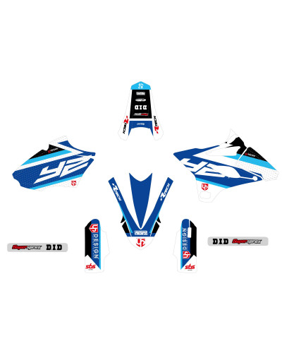 KIT STICKERS UP DESIGN Kit Déco UP ROUND YAMAHA YZ 85 (2015-2018) Bleu KIT STICKERS UP DESIGN Kit Déco UP ROUND YAMAHA YZ 85 (2015-2018) Bleu