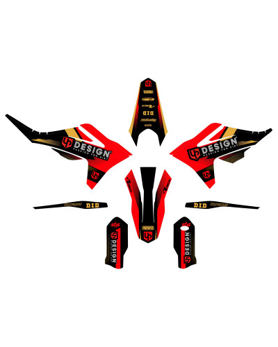 KIT STICKERS UP DESIGN Kit Déco UP SPIKE GASGAS MC (2022-2022) Noir-Rouge KIT STICKERS UP DESIGN Kit Déco UP SPIKE GASGAS MC (2022-2022) Noir-Rouge