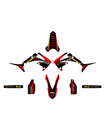 KIT STICKERS UP DESIGN Kit Déco UP SPIKE HONDA CRF 250 R (2010-2013) Noir-Rouge KIT STICKERS UP DESIGN Kit Déco UP SPIKE HONDA CRF 250 R (2010-2013) Noir-Rouge