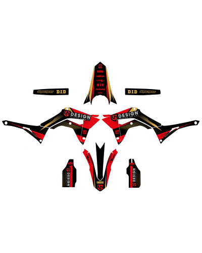 KIT STICKERS UP DESIGN Kit Déco UP SPIKE HONDA CRF 450 R (2017-2018) Noir-Rouge KIT STICKERS UP DESIGN Kit Déco UP SPIKE HONDA CRF 450 R (2017-2018) Noir-Rouge