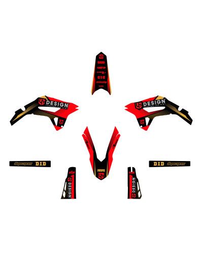 KIT STICKERS UP DESIGN Kit Déco UP SPIKE HONDA CRF 450 R (2021-2022) Noir-Rouge KIT STICKERS UP DESIGN Kit Déco UP SPIKE HONDA CRF 450 R (2021-2022) Noir-Rouge