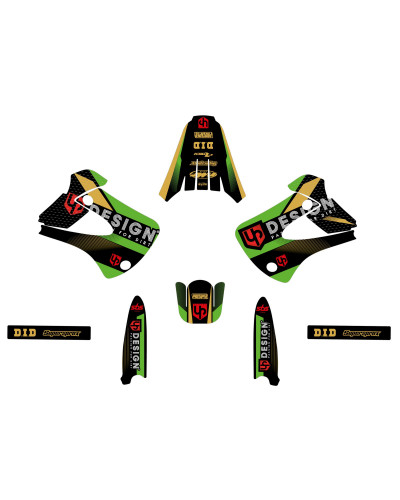 KIT STICKERS UP DESIGN Kit Déco UP SPIKE KAWASAKI KX 85 (2002-2013) Noir-Vert KIT STICKERS UP DESIGN Kit Déco UP SPIKE KAWASAKI KX 85 (2002-2013) Noir-Vert