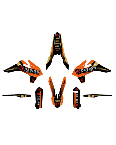 KIT STICKERS UP DESIGN Kit Déco UP SPIKE KTM EXC / EXC-F (2016) Noir-Orange KIT STICKERS UP DESIGN Kit Déco UP SPIKE KTM EXC / EXC-F (2016) Noir-Orange