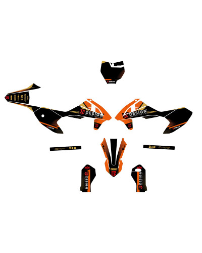 KIT STICKERS UP DESIGN Kit Déco UP SPIKE KTM SX 50 (2009-2015) Noir-Orange KIT STICKERS UP DESIGN Kit Déco UP SPIKE KTM SX 50 (2009-2015) Noir-Orange