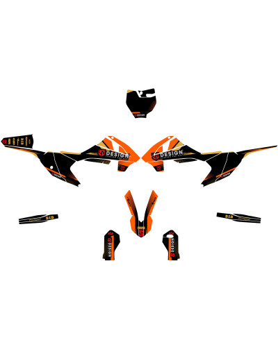 KIT STICKERS UP DESIGN Kit Déco UP SPIKE KTM SX 65 (1997-2001) Noir-Orange KIT STICKERS UP DESIGN Kit Déco UP SPIKE KTM SX 65 (1997-2001) Noir-Orange