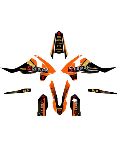 KIT STICKERS UP DESIGN Kit Déco UP SPIKE KTM SX 85 (2018-2022) Noir-Orange KIT STICKERS UP DESIGN Kit Déco UP SPIKE KTM SX 85 (2018-2022) Noir-Orange