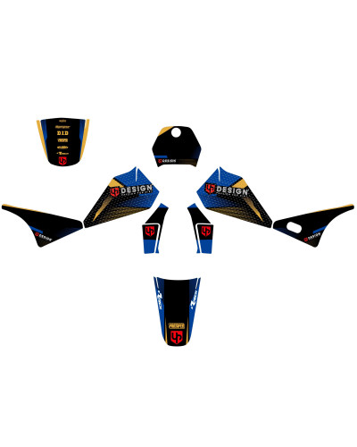 KIT STICKERS UP DESIGN Kit Déco UP SPIKE YAMAHA PW 80 (1983-2012) Noir-Bleu KIT STICKERS UP DESIGN Kit Déco UP SPIKE YAMAHA PW 80 (1983-2012) Noir-Bleu