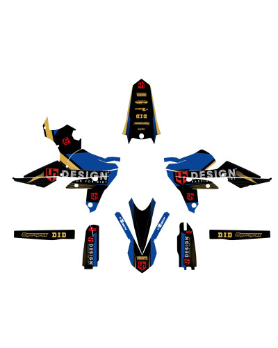 KIT STICKERS UP DESIGN Kit Déco UP SPIKE YAMAHA WR 250 F (2007-2013) Noir-Bleu KIT STICKERS UP DESIGN Kit Déco UP SPIKE YAMAHA WR 250 F (2007-2013) Noir-Bleu