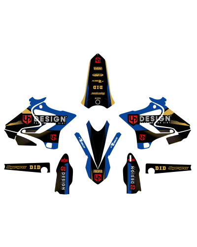 KIT STICKERS UP DESIGN Kit Déco UP SPIKE YAMAHA YZ (2009-2014) Noir-Bleu KIT STICKERS UP DESIGN Kit Déco UP SPIKE YAMAHA YZ (2009-2014) Noir-Bleu