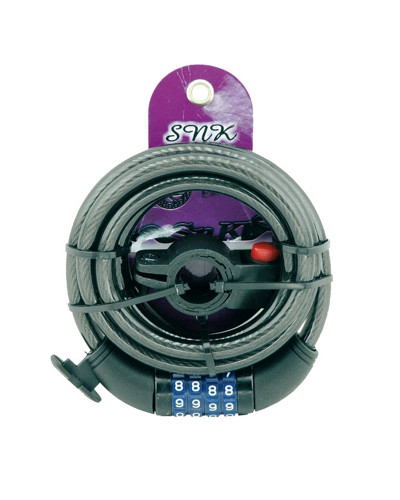 V BIKE Cadenas de vélo V BIKE spirale - 150cm codé (sans clé)
