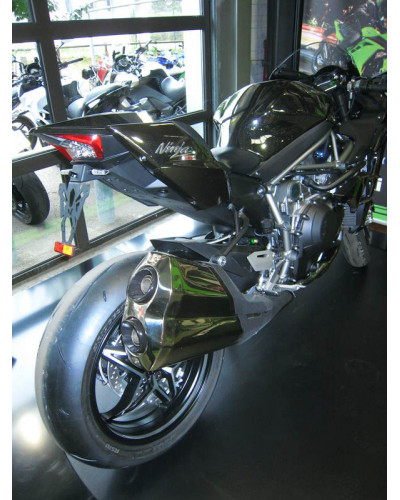 Support Plaque Immatriculation Moto V PARTS Support de plaque V PARTS noir Kawasaki H2