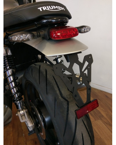 Support Plaque Immatriculation Moto V PARTS Support de plaque V PARTS noir Triumph 1200 Speed Twin