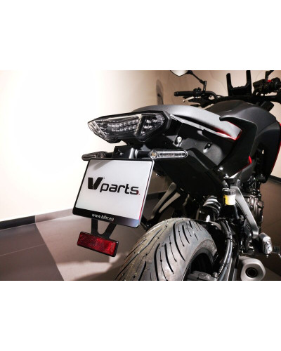 Support Plaque Immatriculation Moto V PARTS Support de plaque V PARTS noir - Yamaha MT-07 TRACER/MT-09 TRACER