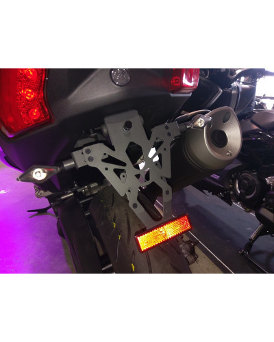 Support Plaque Immatriculation Moto V PARTS Support de plaque V PARTS noir Yamaha T-Max 530