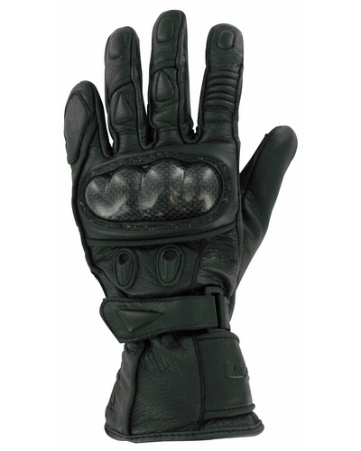 Gants Moto Racing WEX Air Flow cuir CE noir