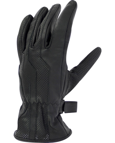 Gants Moto Été WEX Alizés CE femme cuir perfo noir