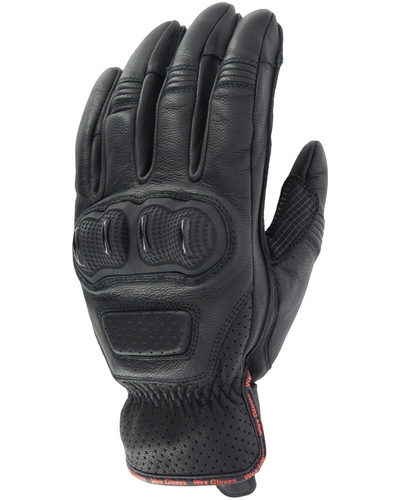 Gants Moto Racing WEX cuir Madrid CE noir